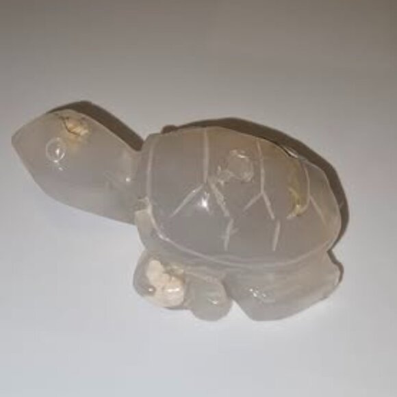 Flower Agate Turtle - Picture 1 of 2